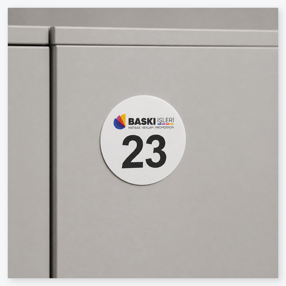 Dolap Numarası Sticker